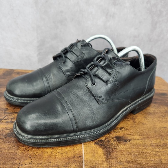 Cable‎ & Co. Oxford Shoes Mens 9 Black Leather Cap Toe Dress Shoes Italy main image 12